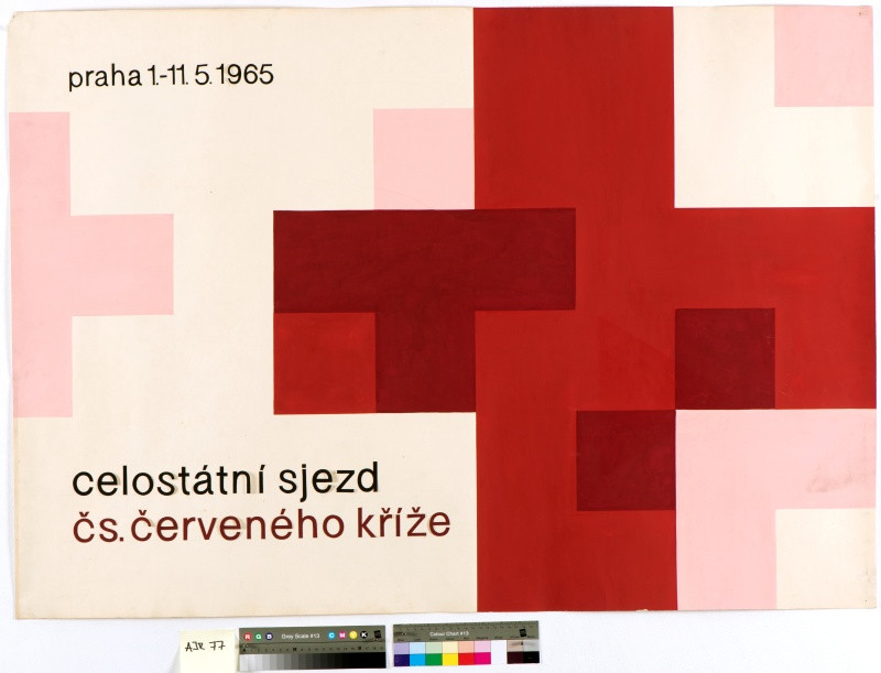 Jan Rajlich st. - Celostátní sjezd Čs. Červeného kříže. Praha 1.-11.5.1965