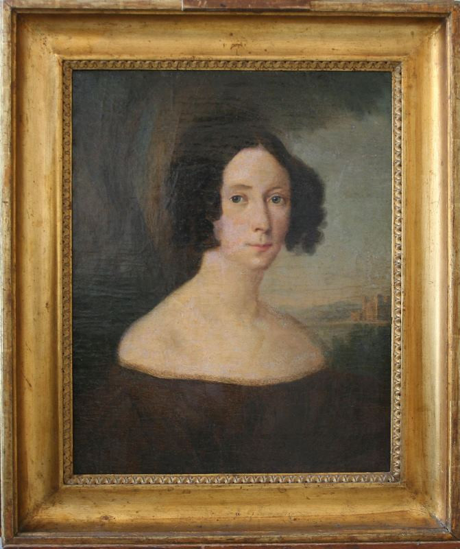 Antonín Ferenz - Podobizna malířovy manželky Fany, roz.Vojtíškové