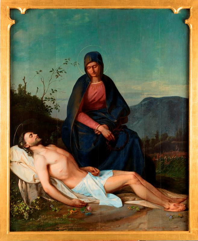 Josef  Vojtěch Hellich - Oltářní triptych (Pieta)
