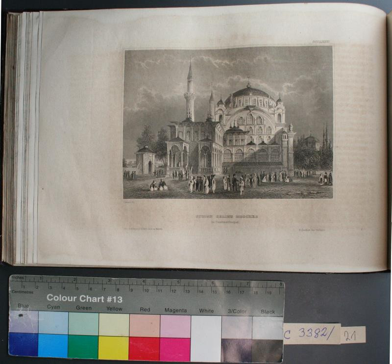 neznámý rytec - Sultan Selims Moschee in Constantinopel. in Meyer's Universum ...