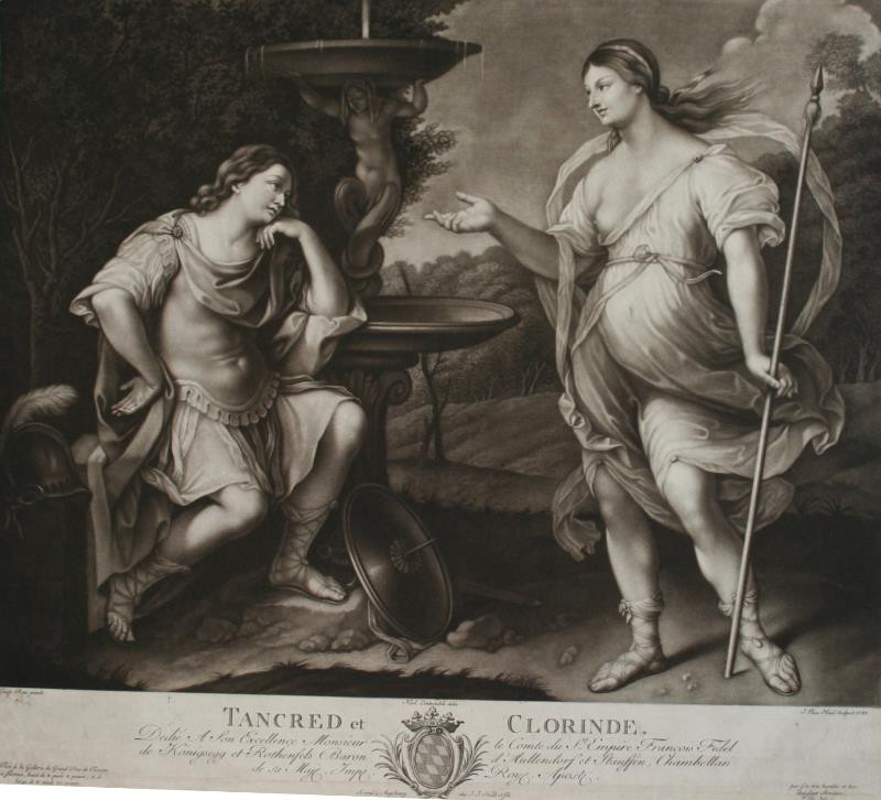 Johann Elias Haid - Tancred et Clorinde