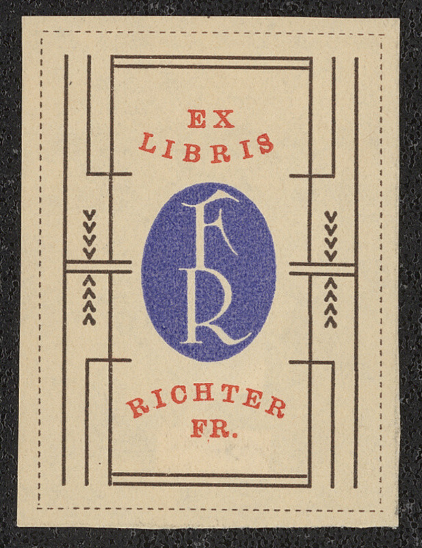 R. Burša - Ex libris Richter Fr.