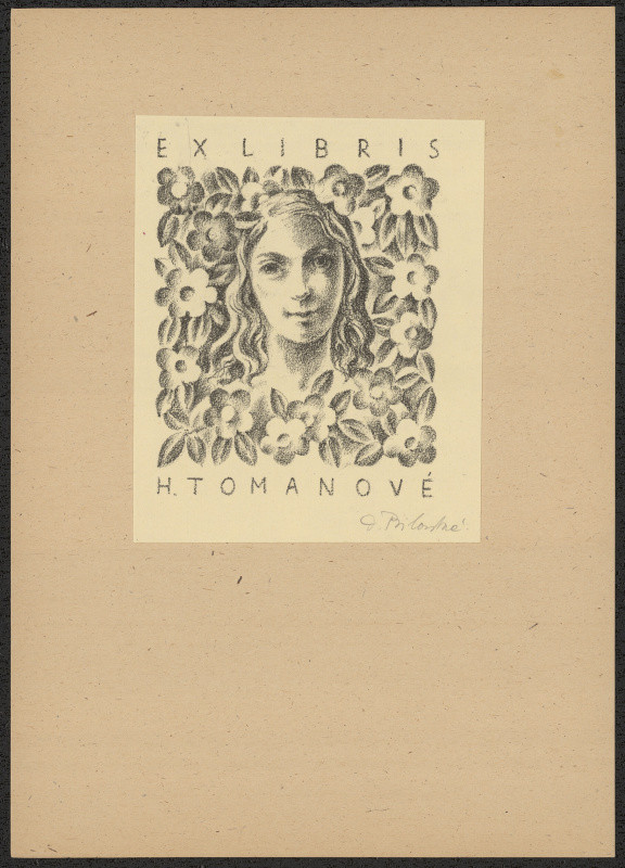 Dobroslava Bilovská - Ex libris MUDr. F. Horký. in Exlibris 10 litografií