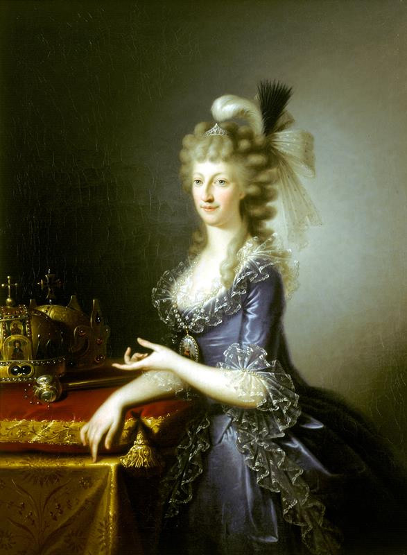 Johann Baptist Lampi ml - Podobizna Marie Terezie Sicilské (1772-1807)