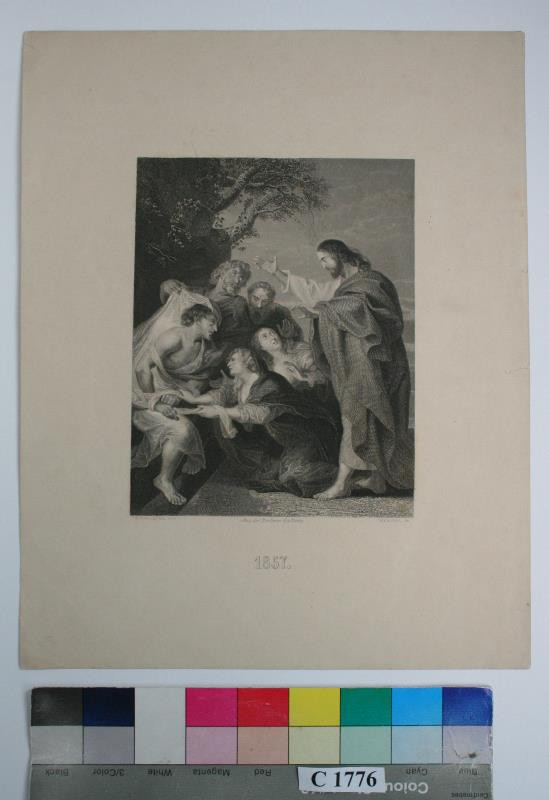C. F. Merckel - Vzkříšení  Lazara , 1857