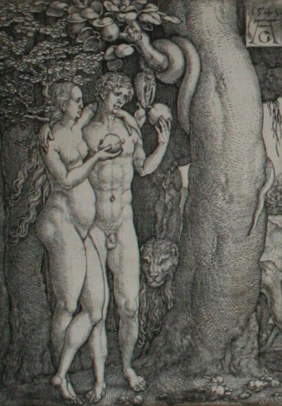Heinrich Aldegrever - Had svádí Adama a Evu