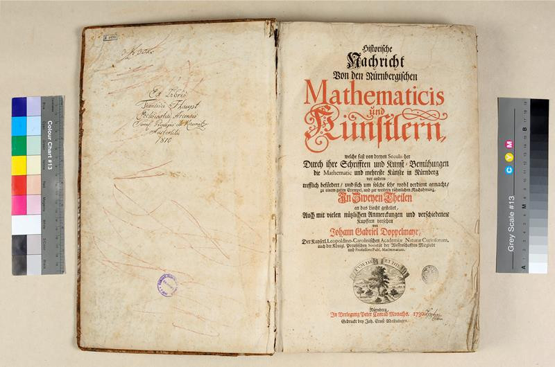 Johann Gabriel Doppelmayr, Peter Conrad Monath - Historische Nachricht von den Nürnbergischen Mathematicis und Künstlern