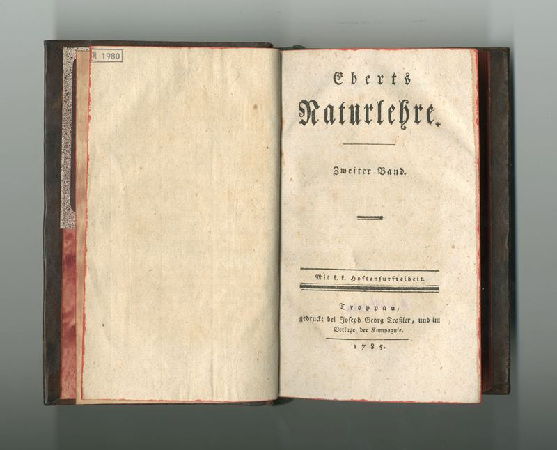Joseph Georg Traßler, Johann Jakob Ebert - Eberts Naturlehre. Zweiter Band