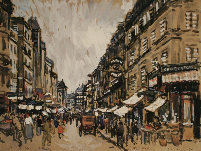 Emil Artur Longen (vl. jm. Pitterman) - Paris-Rue Lepic-Montmartre