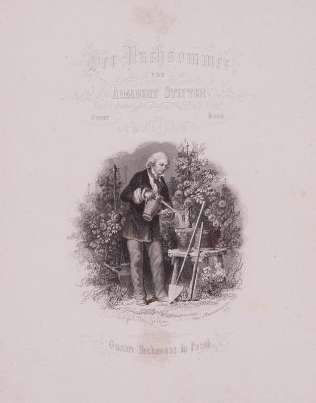 Josef Axmann - Titulní  list : Adalbert  Stifter : Die  Nachsommer  I. B.