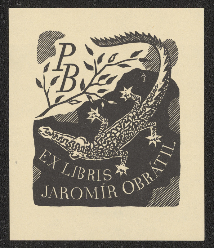 Antonín Burka - PB Ex libris Jaromír Obrátil