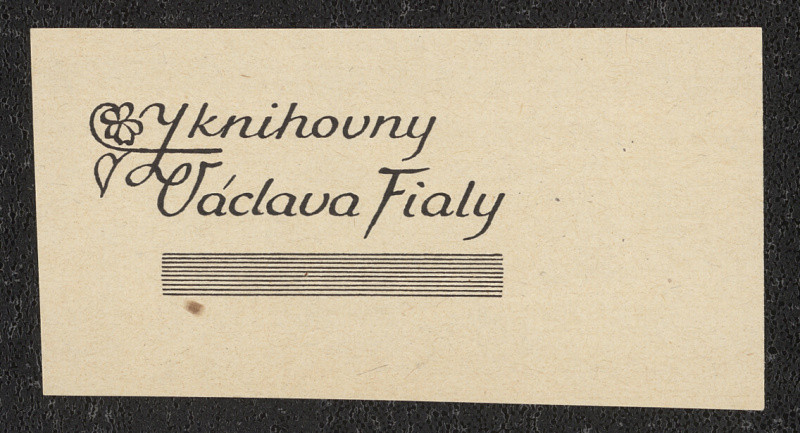 Václav Fiala - Z knihovny Václava Fialy