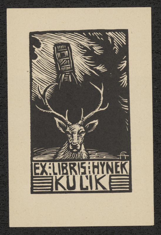 Arnošt (Ernst) Hrabal - Ex libris Hynek Kulík