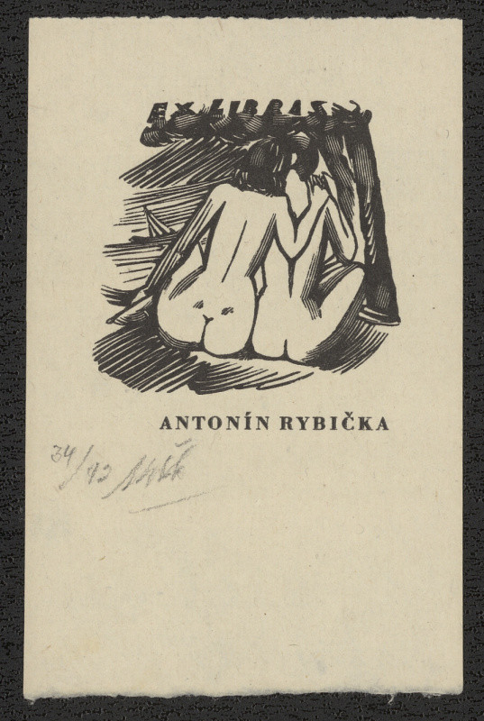 Václav Mašek - Ex libris Anton Rybička