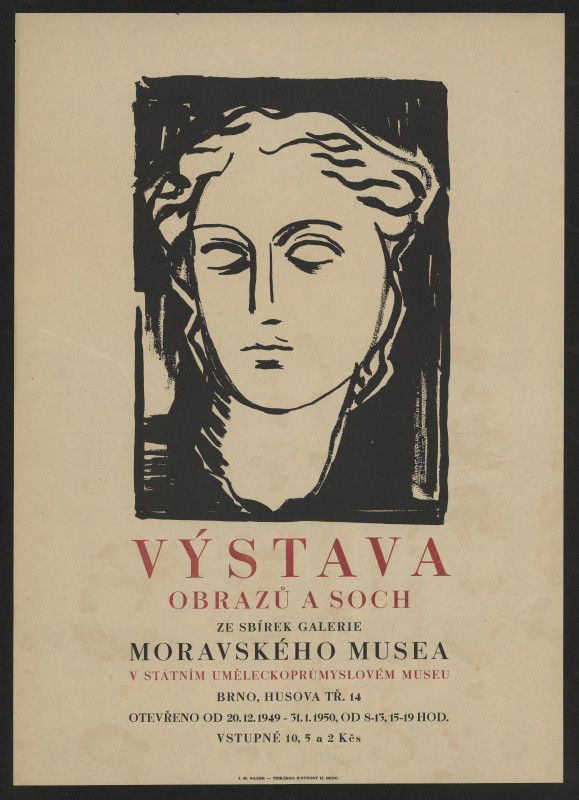 neznámý - Výstava obrazů a soch ze sbírek Moravského musea v státním UPM