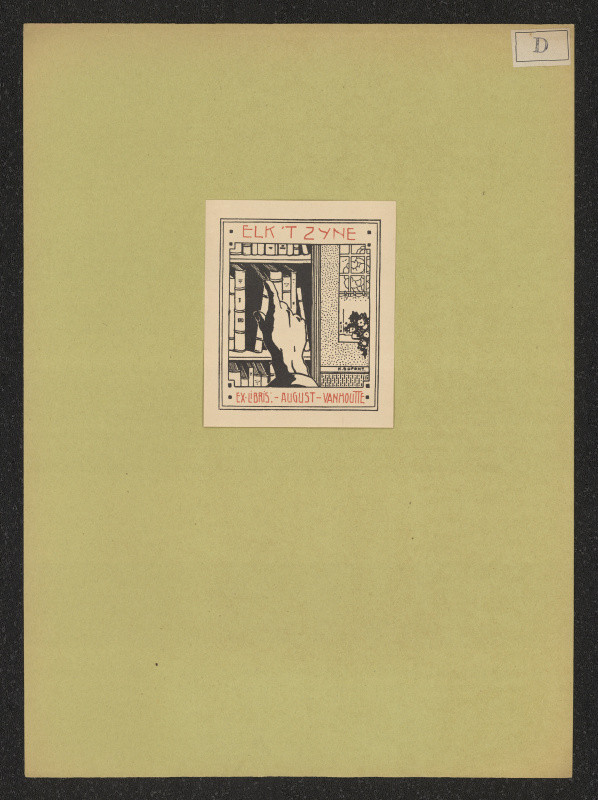 Hubert Dupond - Ex libris Vanhoutte August