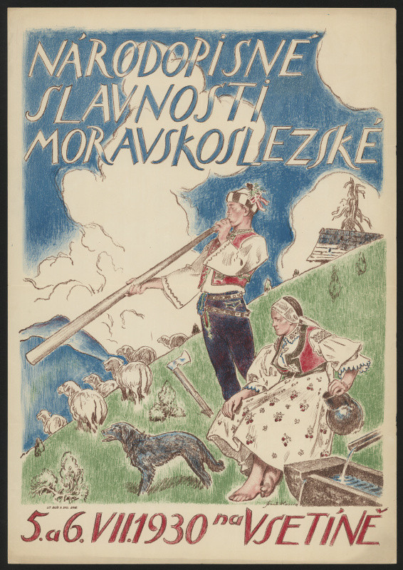 František Hlavica - Národopisné slavnosti Moravskoslezské na Vsetíně 1930