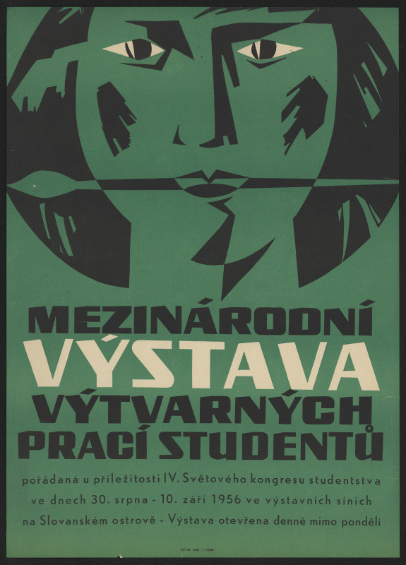 neznámý - Mezinárodní výstava výtrav. prací studentů ... 1956 na Slovanském ostrově