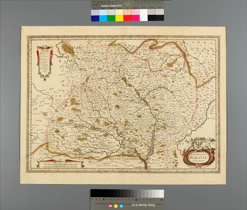 Jan Amos Komenský, Henricus Hondius - Komenského mapa Moravy