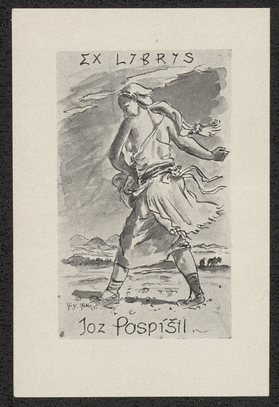 Jos. Jareš - Ex Libris Joz. Pospíšil