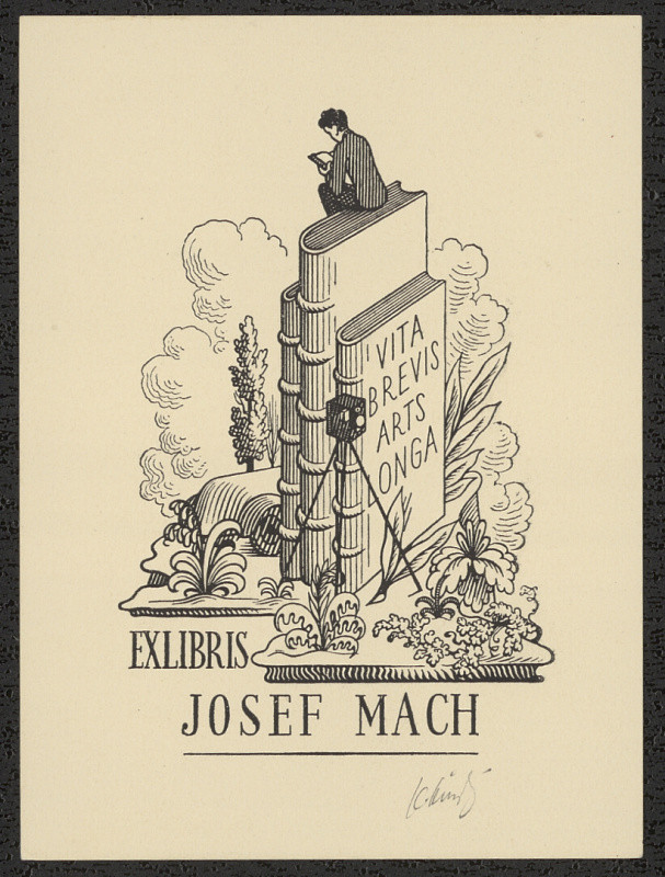 Karel Kinský - Ex libris Josef Mach