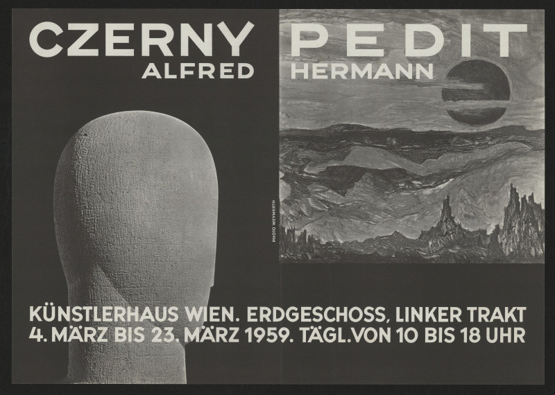 neznámý - plastiky Alfr. Czerny a obrazy H. Perdit, Künstlerhaus Wien