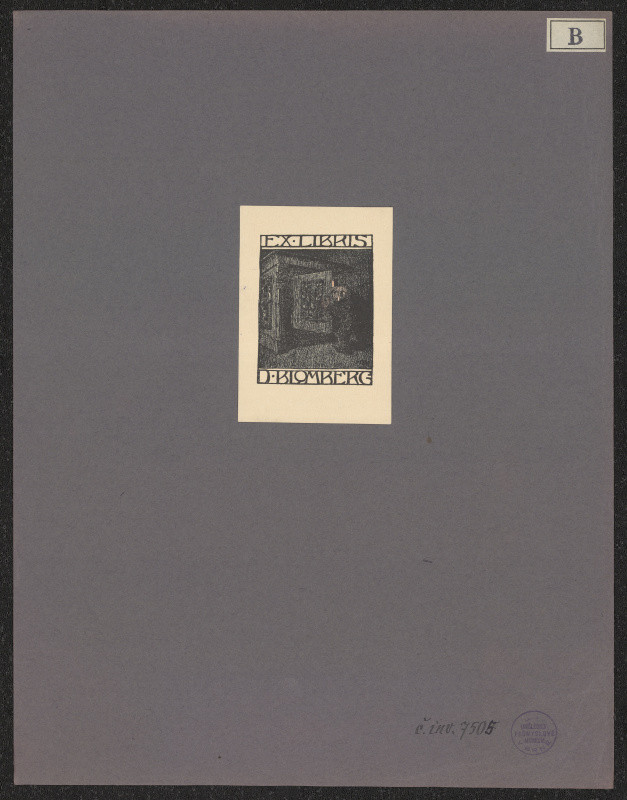 David Blomberg - Ex libris D. Blomberg