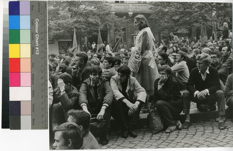 Jindřich Marco - Praha, 21. srpna 1968, Stávka vsedě na Václavském náměstí