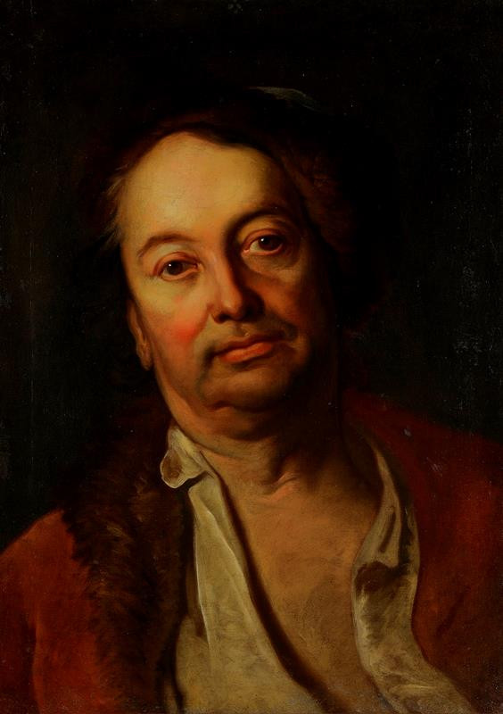 Franz Anton Palko - Portrét brněnského malíře Jana Jiřího Etgense (1691 Brno - 1757 Brno)