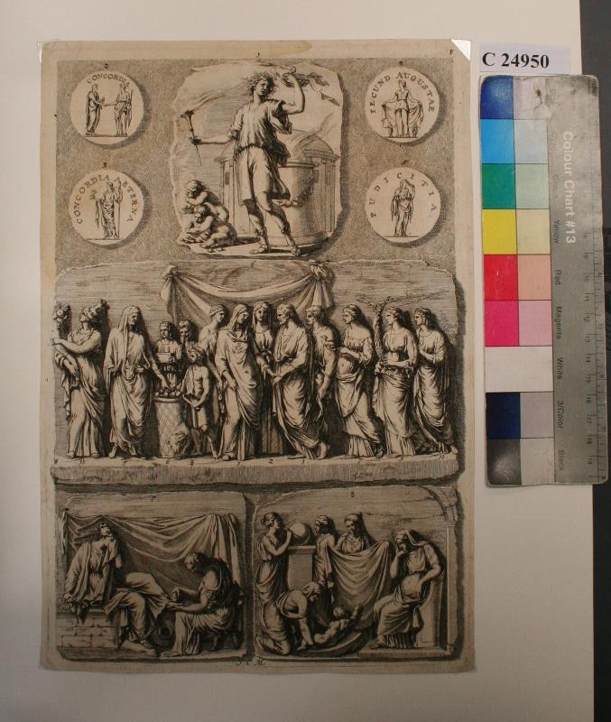 Johann Jakob von Sandrart - 8 antických reliefů