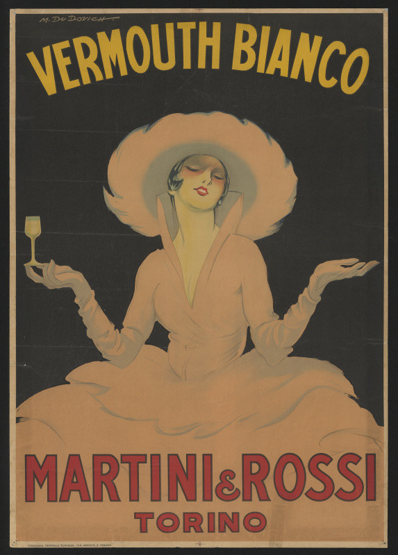 Marcello Dudovich - Vermouth Bianco. Martini & Rossi. Torino