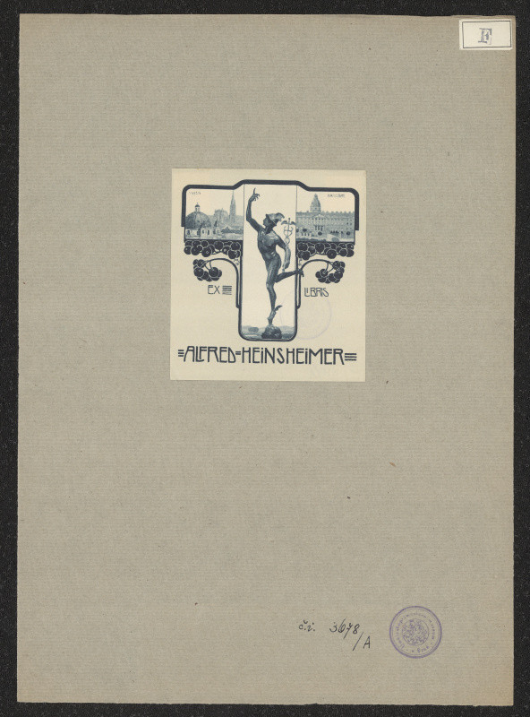 neurčený autor - Exlibris Alfred Heinsheimer