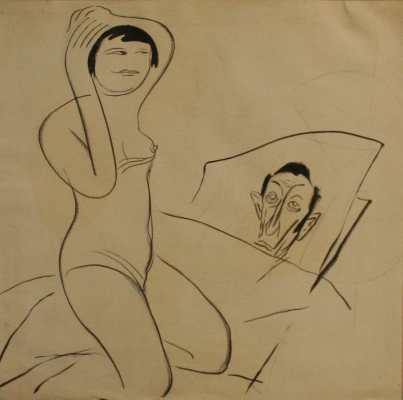 František Bidlo - Karikatura nerovného páru