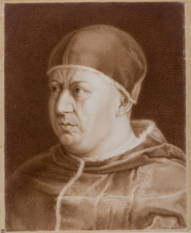 Paolino Girgenti - podle Raffaela - Poprsí papeže Lva X.