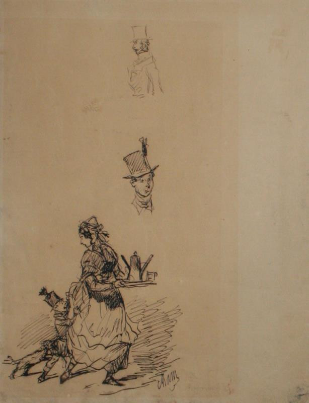 Cham (vl.jm. Charles Amédée de Noé) - Karikatura