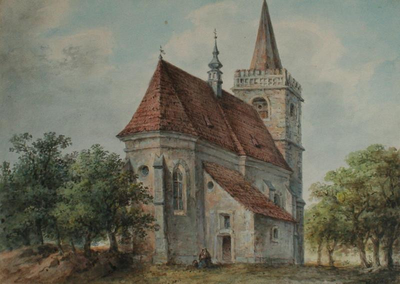 Josef Ethler - Kostel v Komíně