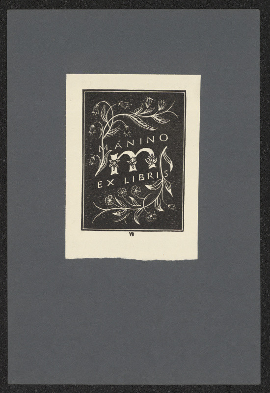 Vladislav Burda - Mánino ex libris. in Vl. Burda: Soubor dvanácti ex libris. Původní dřevoryty 1923