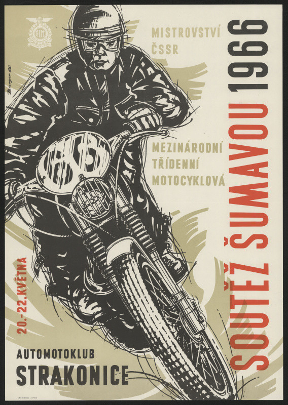 Burger - Mistrovství ČSSR, mezinárodní třídenní motocyklová soutěž Šumavou
