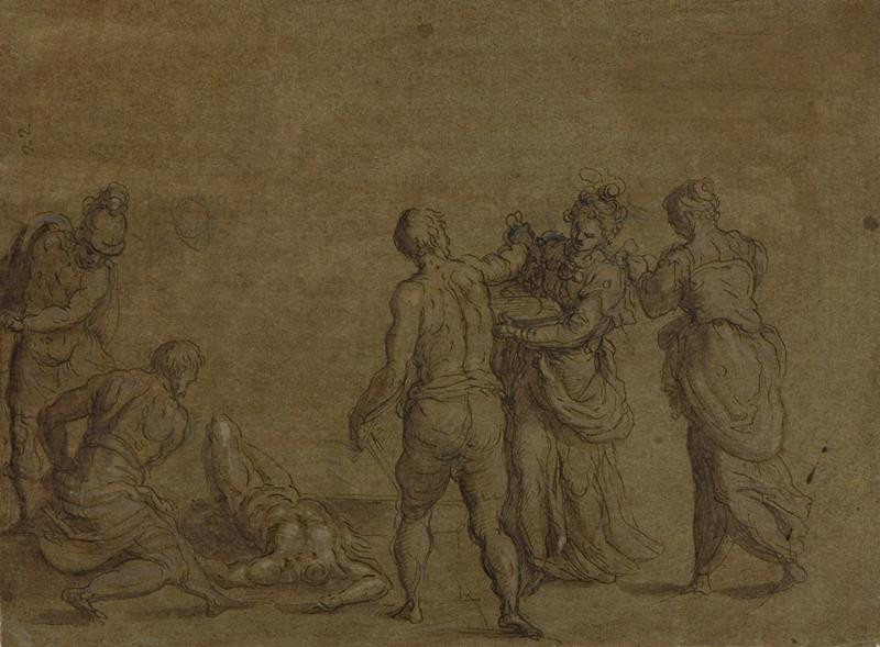 Jacopo Negretti zv. Palma il Giovane - okruh - Stětí sv. Jana Křtitele