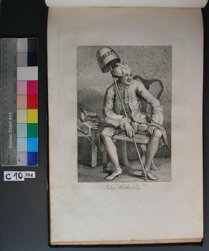 William Hogarth - John Wilkes Esq. in Hogarths Kupferstiche