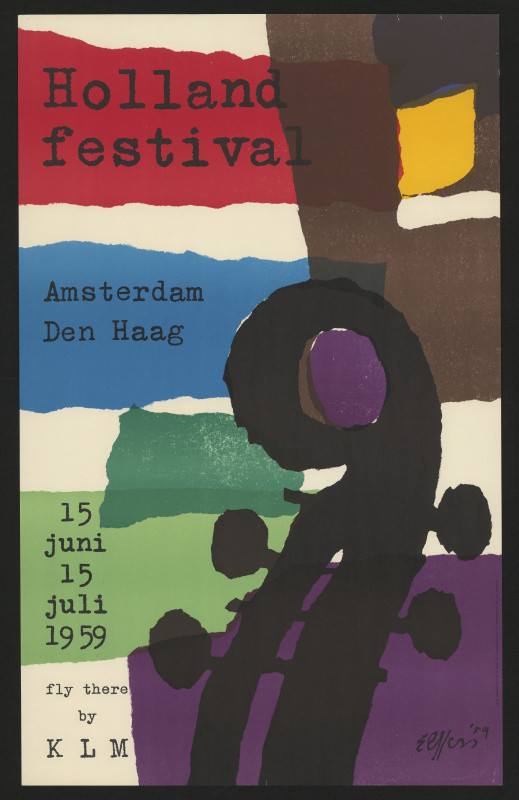 Dick Elffers - Holland festval Amsterdam Den Haag 15 juni 15 juli 1959