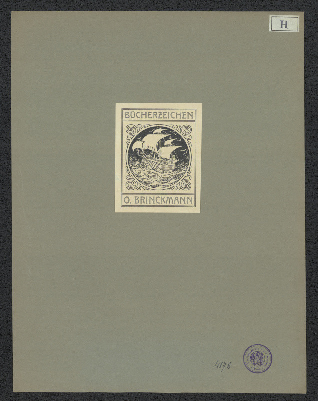 G. Heilmann - Exlibris O. Brinckmann