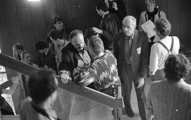 Dagmar Hochová - Republikový sněm Občanského fóra v sídle Vodních staveb v Praze-Holešovicích, 12. a 13. 1. 1991