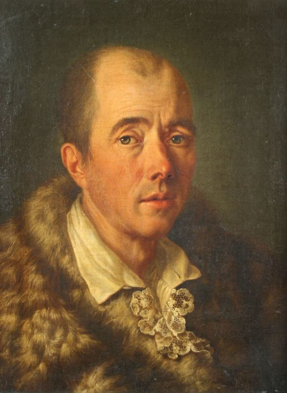 neznámý malíř německý (?) - Portrét  muže  s  kožešinovým  límcem