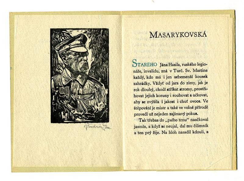 Jaroslav Vodrážka, Alois Chvála - Masarykovská vzpomínka z Turce