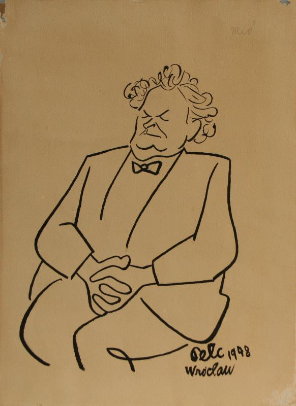 Antonín Pelc - Nexö (karikatura)
