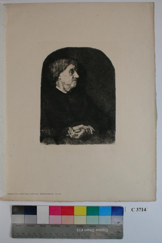 Wilhelm Maria Huber Leibl - Podobizna  staré  ženy