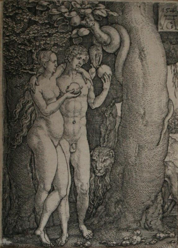 Heinrich Aldegrever - Had svádí Adama a Evu