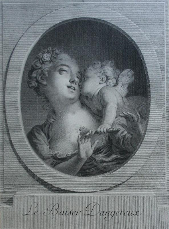 Charles-Francois Flipart - Le Baiser Dangereux