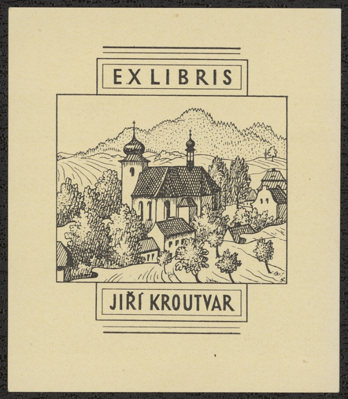 Karel Kinský - Ex libris Jiří Kroutvar